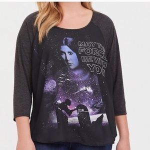 Torrid Star Wars Princess Leia Raglan Top